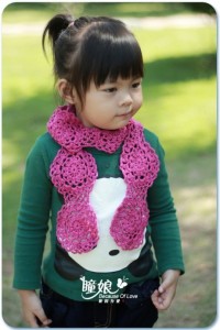 kids crochet scarf