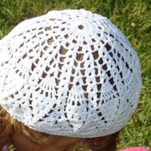 pineapple crochet beret 1