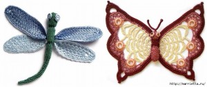 crochet butterfly and dragonfly pattern