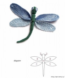 crochet dragonfly pattern