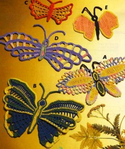 5 Crochet Butterflies