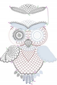 Crochet Owl Motif 1