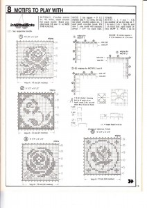 Flower Motif Crochet Napkin Pattern1