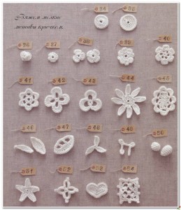 Small Botanical Crochet Motif Patterns