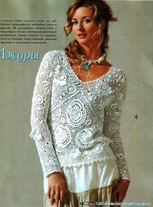 The Art of Lace Crochet Sweater