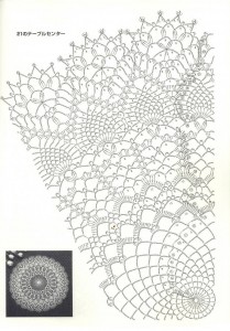 crochet doily lace free pattern diagram