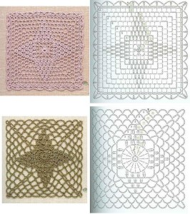 pineapple crochet square patterns