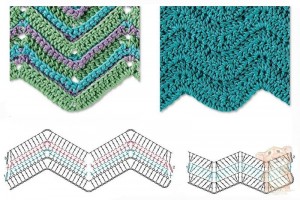 zig zag herrinbone crochet stitch 3