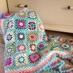 pastel shades crochet blanket