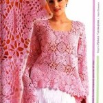 pink crochet moda