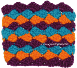 angled color strips crochet stitch 1