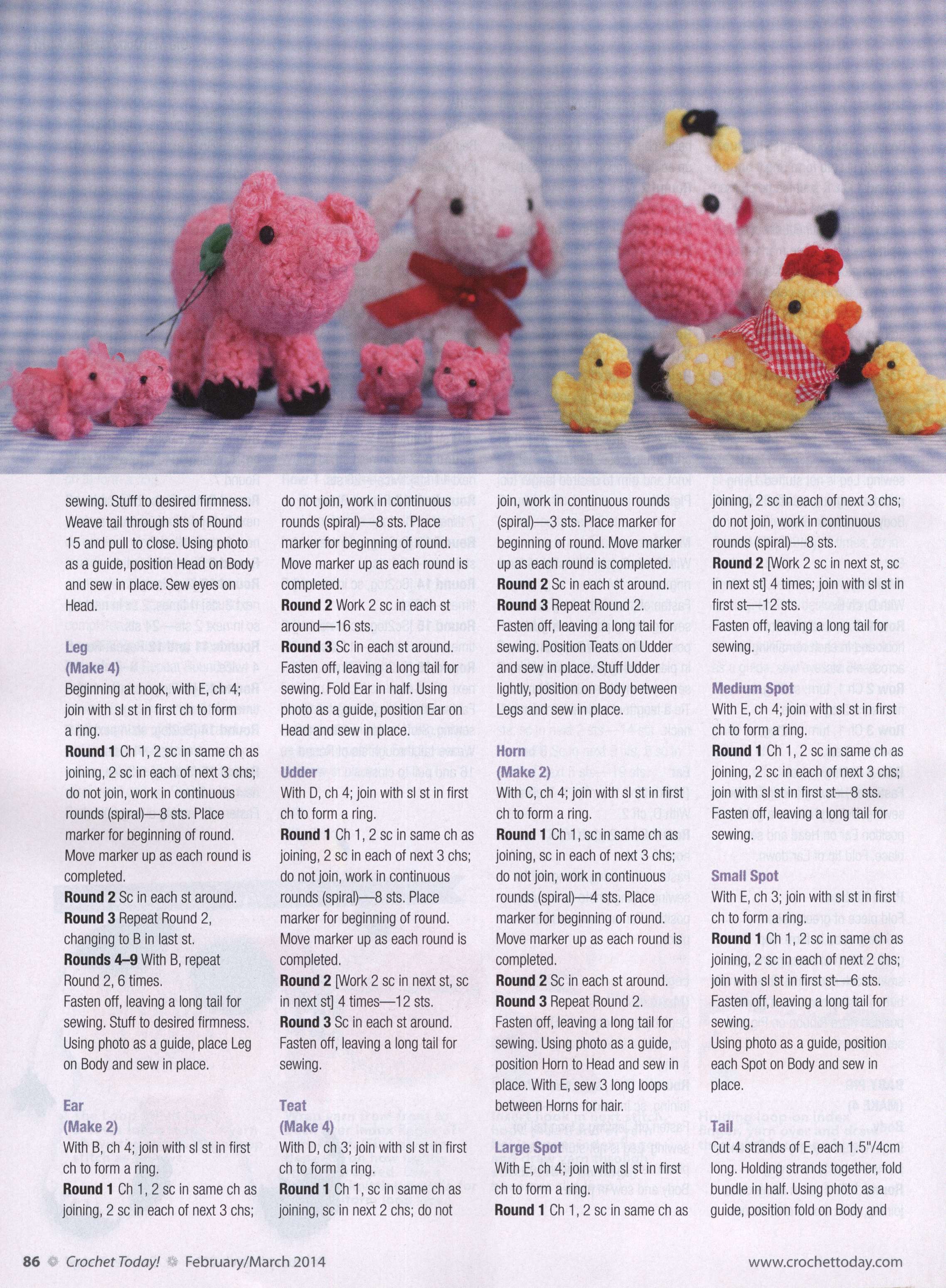 Crochet farm animals amigurumi ⋆ Crochet Kingdom