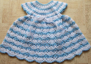 Baby's Shelled Crochet Dress Pattern