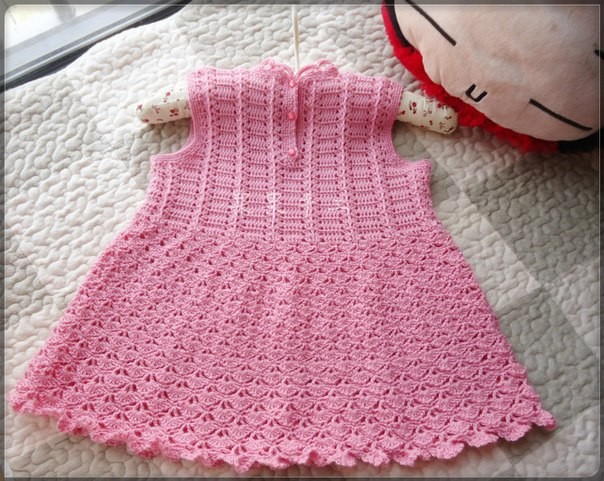 Cute baby dress crochet pattern 1