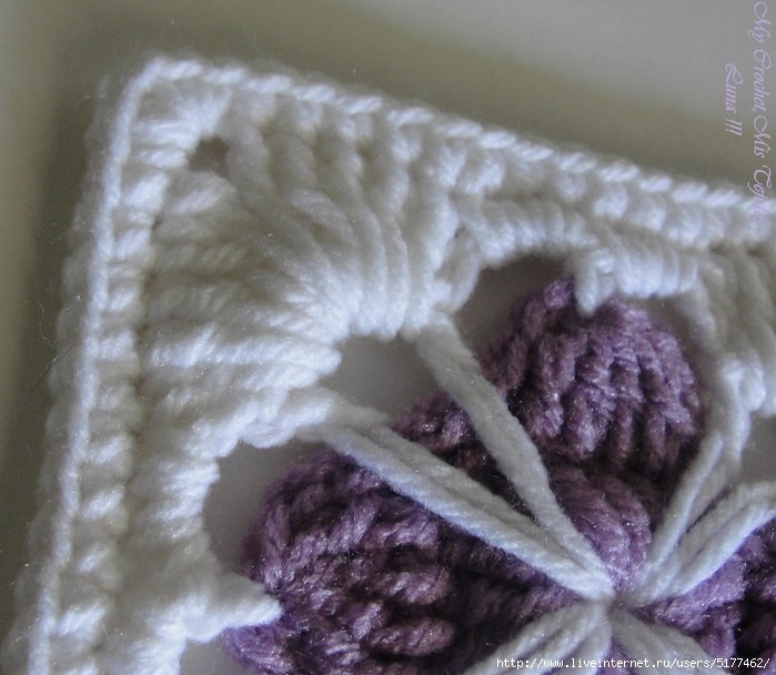 crochet square fancy motif 1