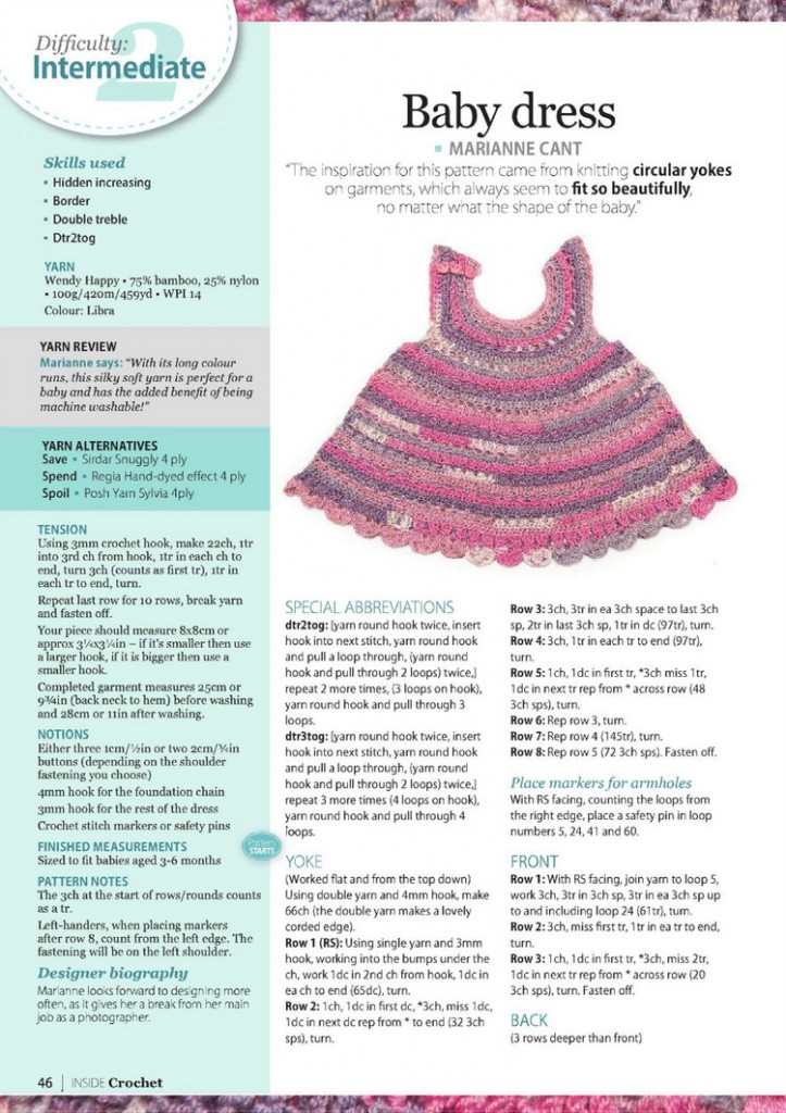 cute baby dress crochet pattern