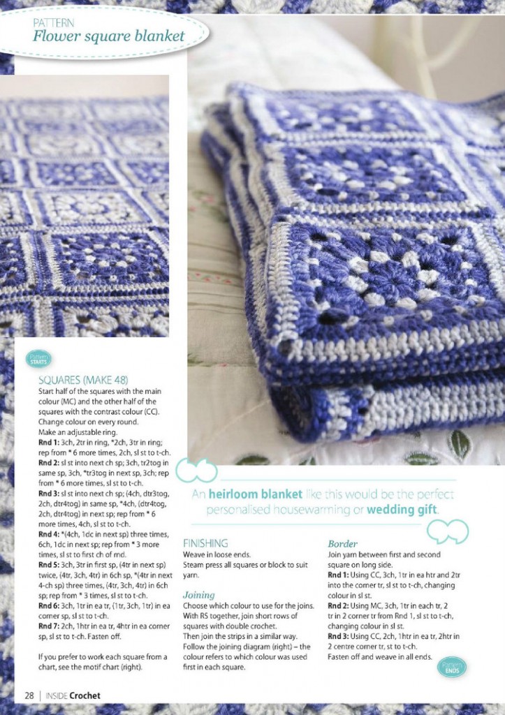 flower square crochet blanket pattern 2