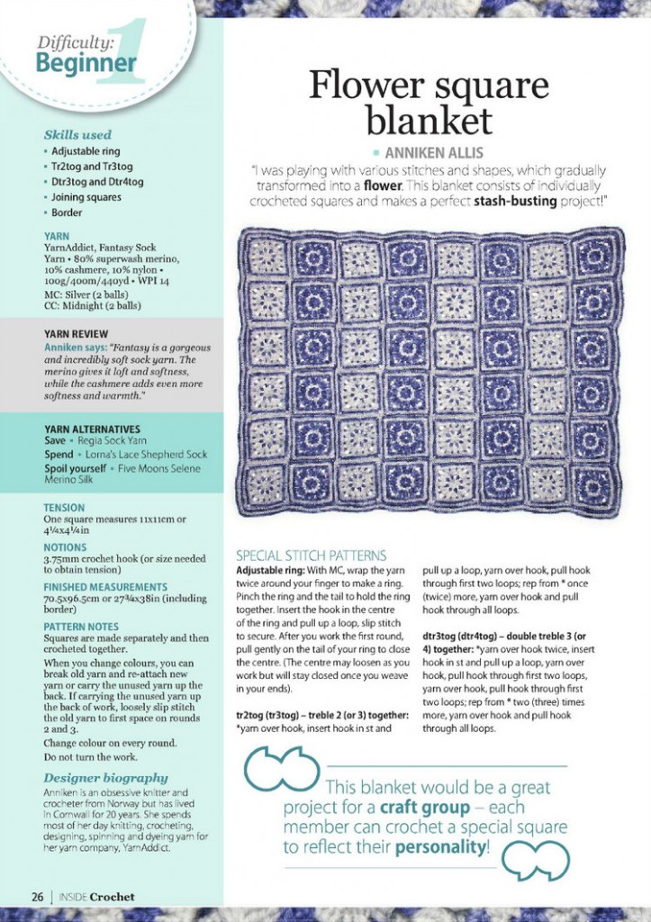 flower square crochet blanket pattern