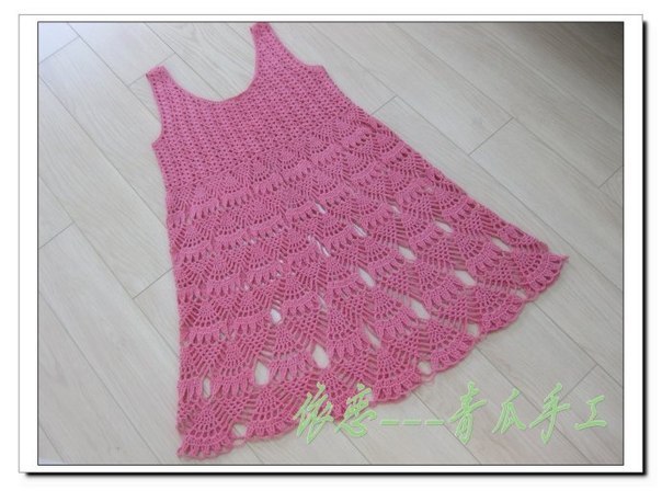 free crochet pattern pineapple baby dress