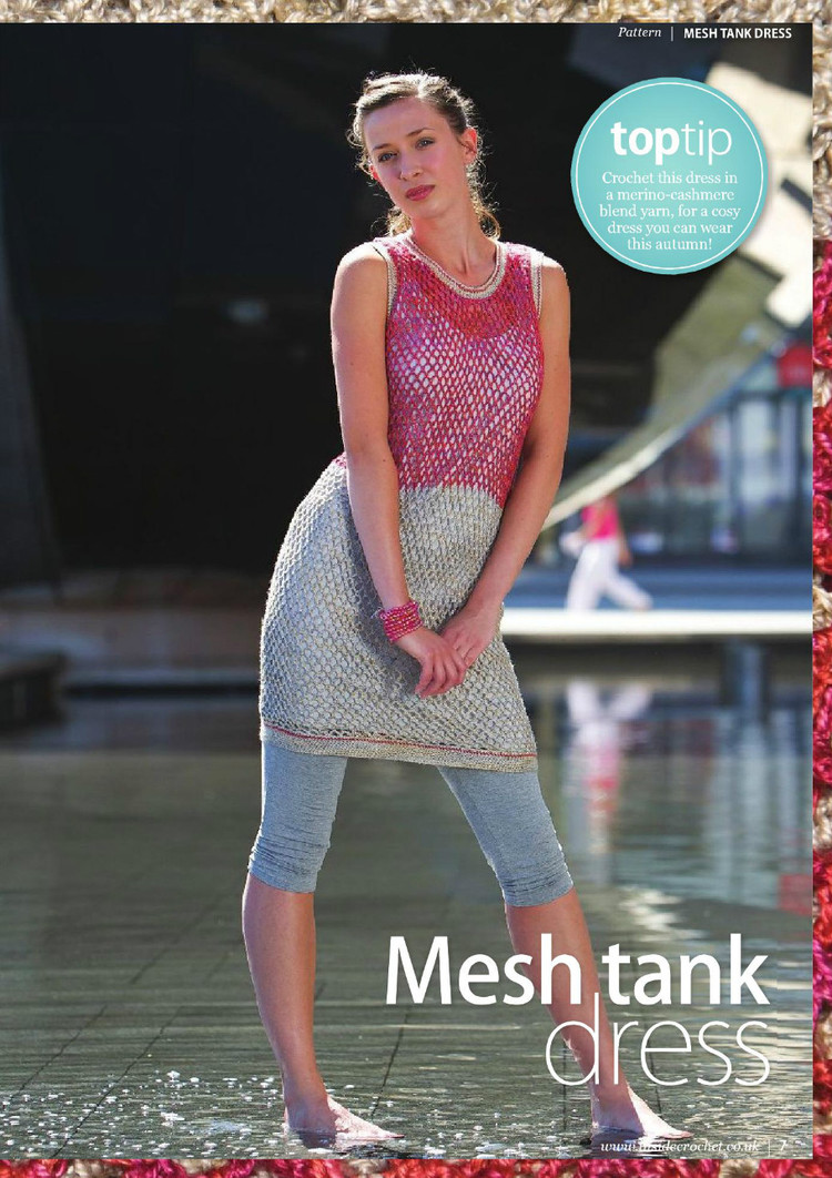 Mesh tank dress crochet pattern ⋆ Crochet Kingdom