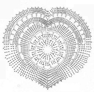 oranmental heart crochet pattern free `