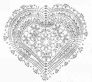 oranmental heart crochet pattern free 2