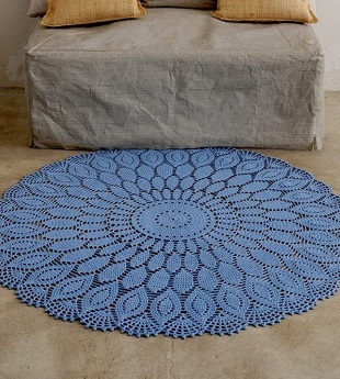 big crochet doily rug pattern