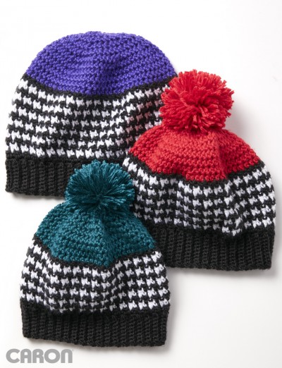 Houndstooth Bright Hat 1