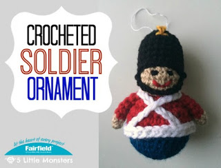 Little soldier ornament free crochet