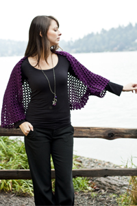 Venezia Worsted Lace Shoulderette Free Crochet Pattern