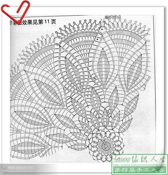 pink round doily pattern 2