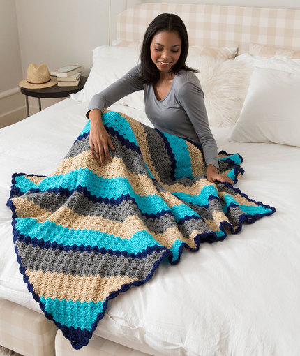 Corner-to-Corner Crochet Throw