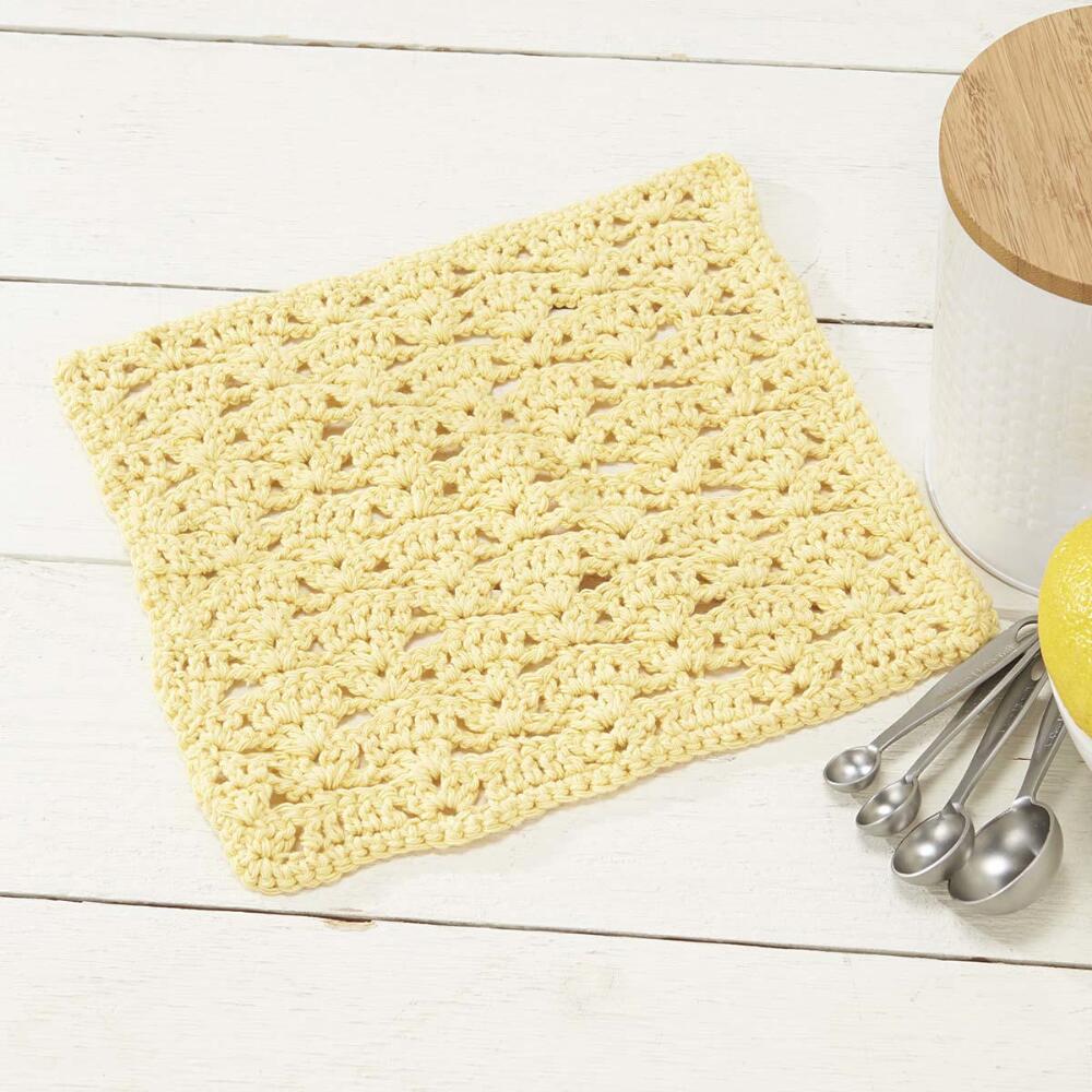 Dandelion Dishcloth Free Crochet Pattern