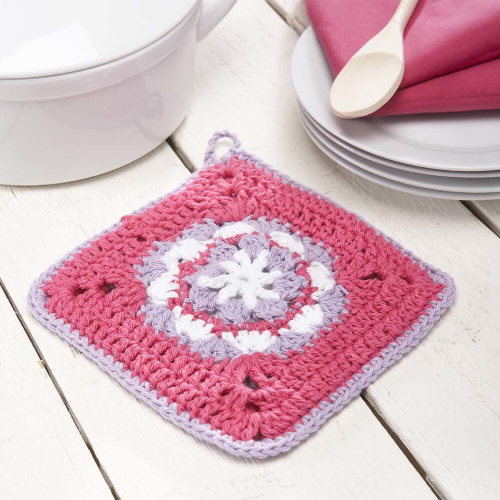Flower Pot Holder Free Crochet Pattern
