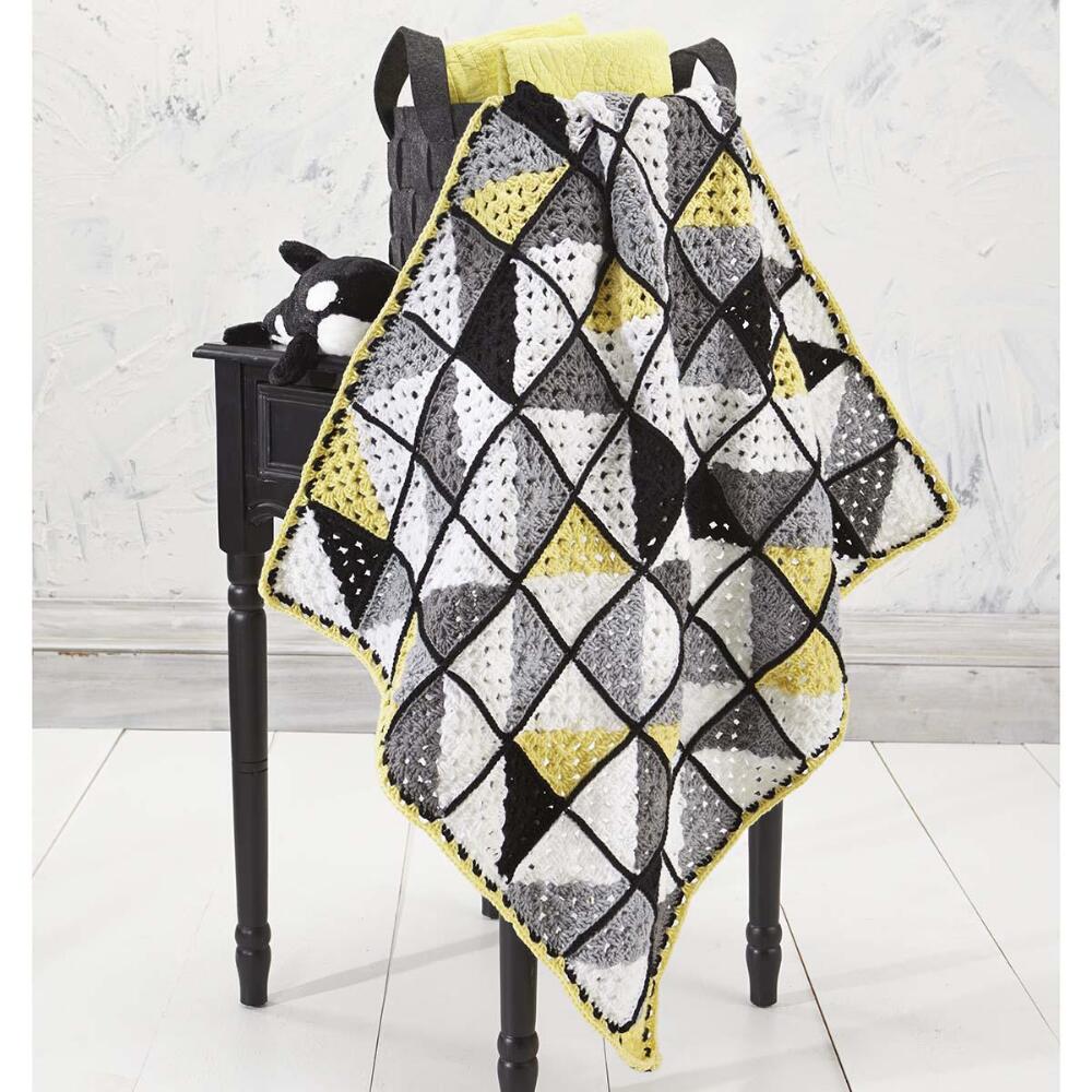 Geometry Baby Blanket Free Crochet Pattern