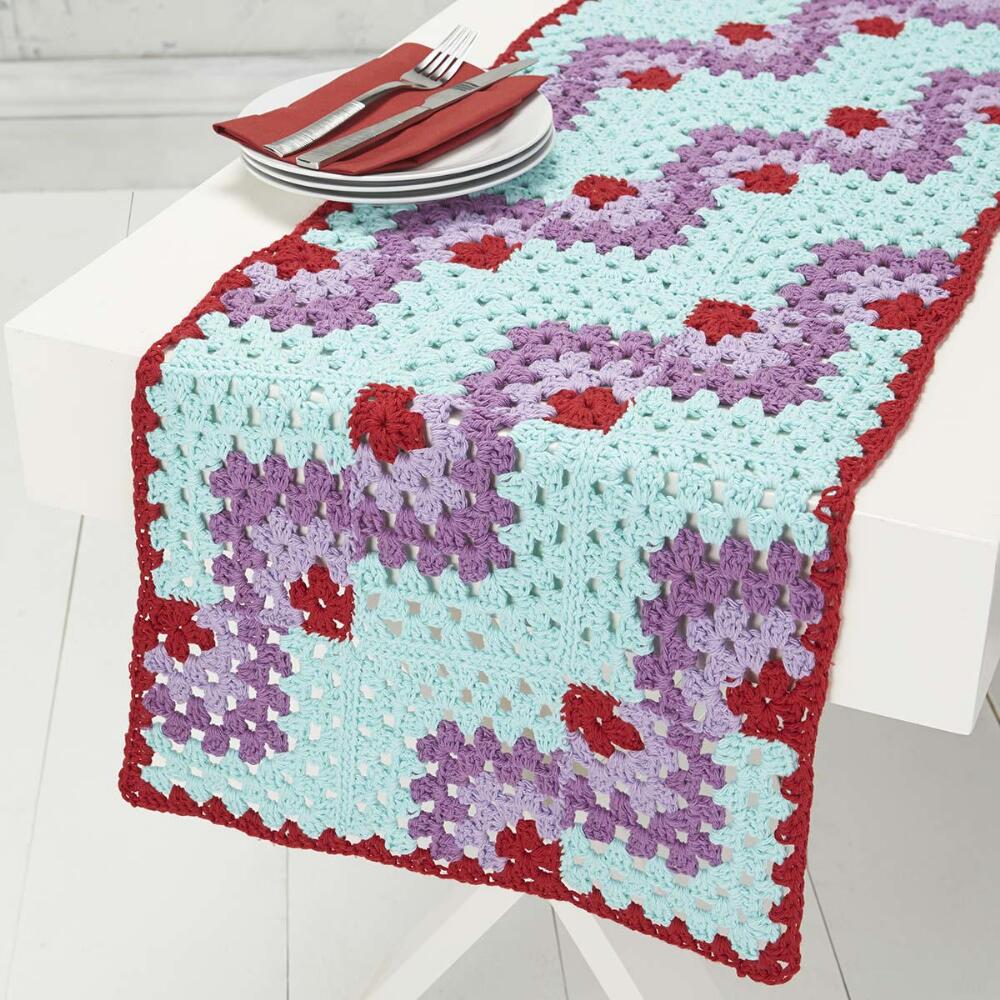 Mitered Table Runner Free Crochet Pattern