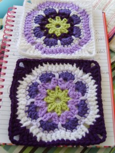 African flower granny square