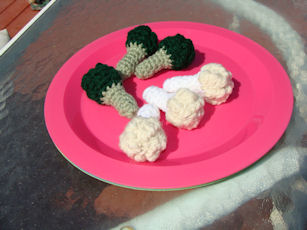Broccoli and Cauliflower Crochet Pattern
