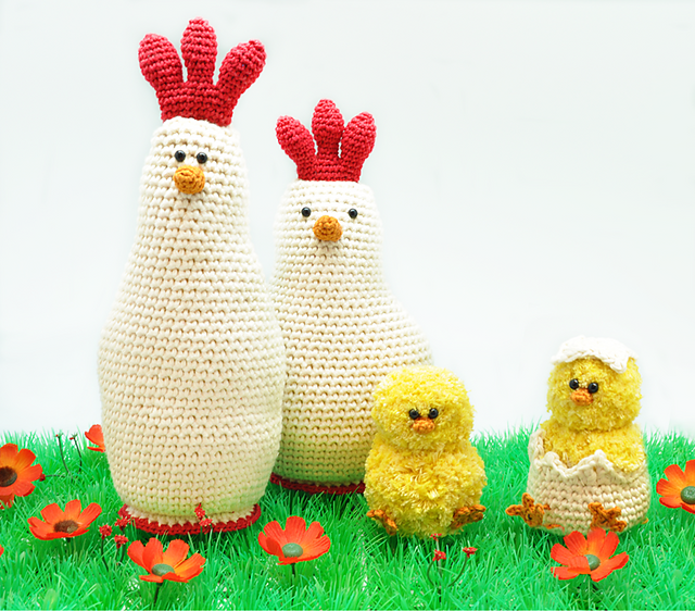 Chicken Family - Easter Crochet Toy Patterns