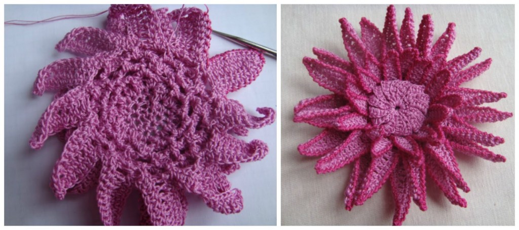 Colorful Crochet Flowers + Free Pattern Step By Step 12