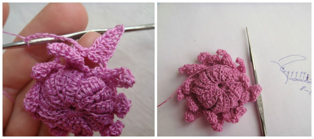 Colorful Crochet Flowers + Free Pattern Step By Step 9