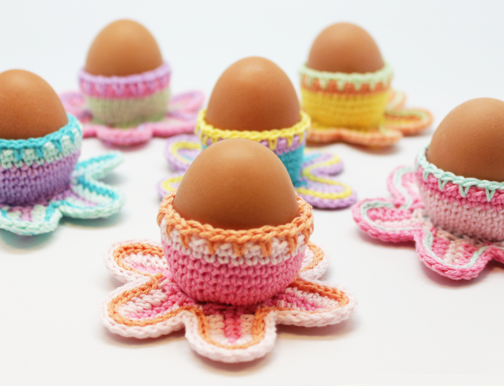 Easter Egg Cups Free Crochet Pattern