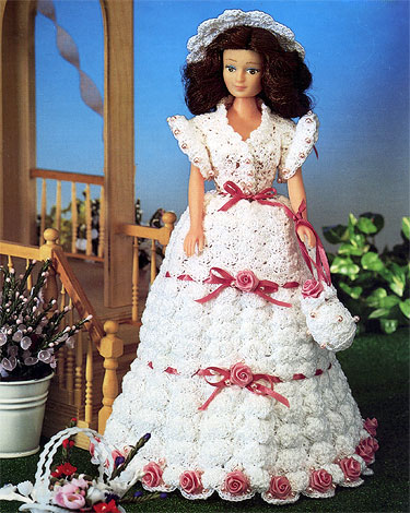 Garden Party Dress for Barbie Free Crochet Pattern