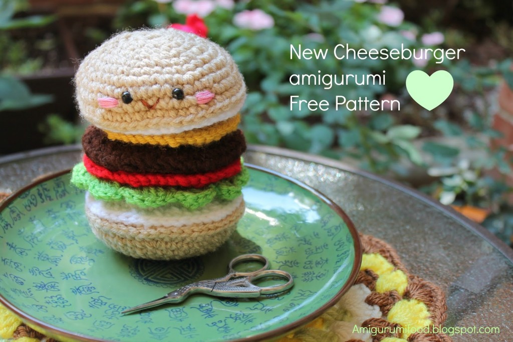 Hamburger Amigurumi Crochet Pattern