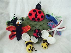 Leaf Bag with Characters Free Crochet Pattern