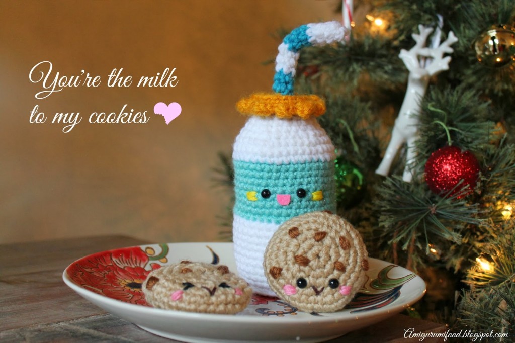 Milk and Cookies amigurumi pattern