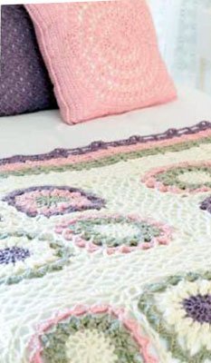 Pure Wool Motif Throw Free Crochet Pattern