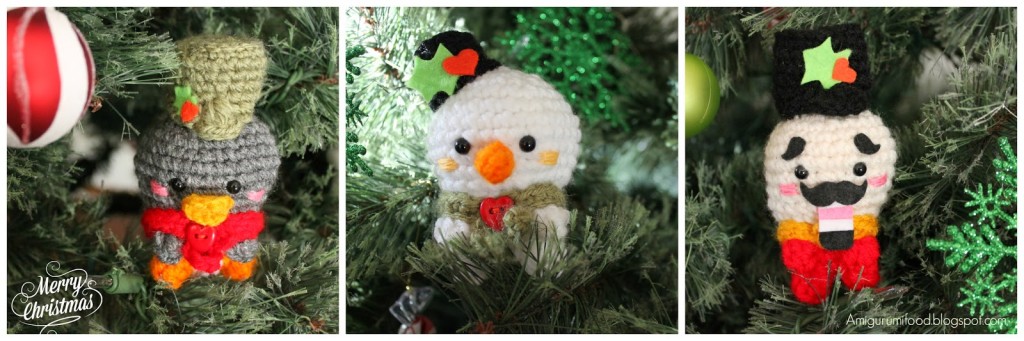 Three Amigurmi Crochet for Christmas