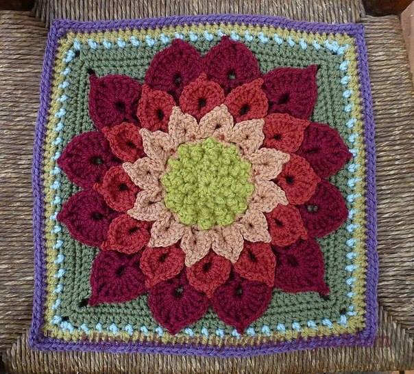 huge flower crochet pattern