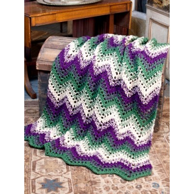 Woodland Waves Throw Easy Crochet Blanket Pattern